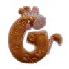 Adesivos de Tecido com Letras de Desenho Animado Roupas Infantis Sapatos e Chapéus Adesivos Bordados de Animais 26 Meias Inglesas Adesivos Decorativos Bordados
