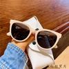 Ve al lugar ventoso Xu Hongdou con gafas de sol blancas retro gafas de sol de montura redonda para mujer polarizador avanzado