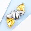 Acero Inoxidable Cierre Magnético Colgante de Corazón Accesorios de Collar para Mujeres Pulsera DIY Piezas de Joyería de Acero de Titanio Cierre Conector en Forma de Corazón