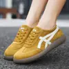 Zapatillas Deportivas Planas Casuales para Mujer Estilo Retro Alemán de Primavera, Zapatos para Correr de Estudiante, con Cordones, Ligeros, Cómodos, Zapatos Deportivos
