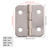 Herrajes Jingmao caja de madera de 4 ojos caja de regalo accesorios de embalaje bisagra grande para gabinete plata níquel 30*26mm