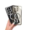 Funda de teléfono incrustada con diamantes, un artículo de comercio exterior muy vendido, adecuada para teléfonos Samsung, con diamantes brillantes y un marco para la lente, funda de teléfono S26 anticaída