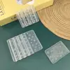 Molde para Uñas con Alta Transparencia Nieve en Relieve Cadena de Perlas Navideñas Accesorios para Uñas Portátiles DIY Resistente a Altas Temperaturas de Grado Alimenticio
