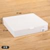 Caja de plástico para guardar tarjetas, para dormitorio de estudiantes, para cosméticos, de escritorio, con tapa, apilable, para papelería, para guardar cuentas de mano.