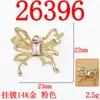 Dulces Accesorios de Joyería para Mujer Colgante Hueco de Mariposa DIY Colgante de Doble Mariposa de Ensueño Pulsera Collar Accesorios de Aleación