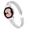 Adequado para Samsung Galaxy Watch 4 Especial Metal Thread Double Row Drill Watch Band Spot