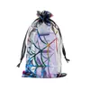 Amazon Navidad Halloween Bronceado Dulce Cinturón Regalo Cordón Red de Araña Calavera Fantasma Festival Bolsa de Organza