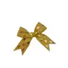 Cinta con relieve dorado, lazo, corazón, decoración de caja de regalo, materiales para accesorio de lazo DIY