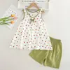 Pijama de Niña Camisón sin Mangas de Seda Helada Conjunto Ropa para Madre e Hija Chaleco Shorts Verano Padre-Hijo Ropa para el Hogar Algodón Seda