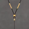 Cordón para collar con colgante de longitud ajustable, cuerda para colgar colgante de ocho hebras tejida a mano, cordón para colgante de mujer