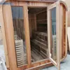 Preço de Fábrica Shangke Sauna a Vapor Seco para 6 Pessoas Cedro Vermelho/Tsuga/Pinheiro Branco Beleza Fitness Sauna de Luxo para Exterior