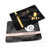 Se puede usar como bolsa con forma especial para mascarillas, bolsa de papel de aluminio esmerilado de color negro dorado de alto brillo, bolsa de embalaje compuesto redondeado para mascarilla de ojos y parche para la nariz