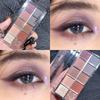 DIKALU Placa de Sombras de Ojos Live Explosions Shake Voice Arena Estelar Diez Colores de Sombras de Ojos Perlado Mate Destello Delicado Maquillaje Ins