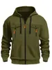 Moletom Masculino Novo Outono e Inverno Transfronteiriço Moletom Pulôver com Zíper Casual Moderno Estação Independente Amazon