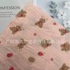 Algodón de doble capa crepé con estampado arrugado gasa algodón para bebé toalla de baño ropa para el hogar tela para pijamas infantiles