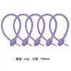 Corbatas para Cables de Silicona Suave de Colores, Engrosadas, Corbatas Ajustables de Tirar y Bloquear Transfronterizas, Correas de Sujeción para Cables de Silicona con Forma de Renacuajo