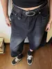 Calça Cropped Jeans Estilo Americano para Homens, Calça Média Lavada Retrô de Verão, Shorts Tendência Cool Largos Acima do Joelho