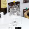 Criativo Listrado Pés Curtos Longo Copo De Bebida Bar Listrado Copo De Suco Copo De Bebida Gelada Copo De Bebida Padrão De Onda Copo De Coquetel