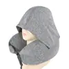 Almohada U con Capucha y Partículas de Espuma, Almohada Cervical de Buena Calidad, Almohada de Partículas Rayada, Almohada Cervical para Coche, Se Puede Guardar para Soporte Cervical