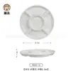 Plato creativo chino de melamina blanca vajilla de banquete de cocina privada plato de hotel restaurante plato de sopa plato de aperitivo plato personalizado