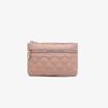 Nuevo bolso bordado a cuadros, monedero pequeño de PU, monedero, monedero, llavero, tarjetero, billetera para mujer con doble tirador