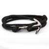 AliExpress Mais Vendido Estilo Coreano Moda Distintivo Tipo Âncora Vintage Combina com Tudo Pulseira Multicamadas Tecida à Mão Joias para Mulheres