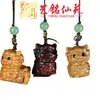 Yiming Xianyuan Talla de Sándalo Dibujo Animado Colgante Accesorios para Teléfono Móvil DIY Talla en Madera Lindo Animal Colgante Colgante para Bolsa