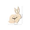 MCC414 reloj de pared de conejo transfronterizo de madera de dibujos animados para colgar en la pared decoración de habitación infantil dormitorio silencioso creativo reloj adhesivo de pared