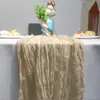 Amazon Comercio Exterior Transfronterizo Bali Chifón Arrugado Caminos de Mesa, Mantel Retorcido, Decoración de Fiesta, Caminos de Mesa Arrugados, Chifón Arrugado