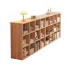 Estantería de Piso Estilo Tronco Gabinete de Pared Integrado Gabinete de Almacenamiento Gabinete de Almacenamiento para Sala de Estar Gabinete Prellis de Estilo Japonés Doméstico Madera Maciza