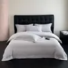 Juego de Ropa de Cama de Franela Cepillada Bordada de Color Sólido de Lujo con Bordado de Precisión de Alto Hilo, Amigable con la Piel para Todas las Estaciones, Funda de Edredón Suave de Grado Hotelero