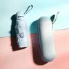 Sombrilla Plegable de Cápsula Protección Solar Protección UV Sombrilla para Mujer Doble Uso Sol y Lluvia Sombrilla Parasol Ultra-ligera Cinco Pliegues Bolsillo Pequeño