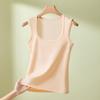 Camisola de Algodão Puro para Primavera e Verão para Mulheres, Tamanho Plus 100kg Camada de Base Top Interno para Roupa Exterior