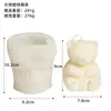 Conejo Estilo Coreano Cuerpo Humano Oso Retorcido Línea Pera Barra Cilíndrica Cubo de Cera Carrusel Vela Perfumada Molde de Silicona