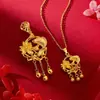Nuevo Colgante Flor Espléndida de Oro de Arunachal Collar Flor Espléndida Chapado en Oro Cadena para Clavícula para Regalo del Día de la Madre