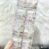 Grampo de Cabelo Laço Doce Feijão Iridescente Olho de Gato Estilo Coreano Franja Lateral de Menina Presilha