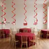 Tema de Papai Noel de Desenho Animado Bandeirola de Aniversário Atmosfera Festa Banner de Letras Topper de Bolo Ornamento