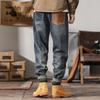 Jeans Estilo Yuppie Británico para Hombre 2024 Otoño Nueva Marca de Moda para Hombre Pantalones de Hombre Pantalones Americanos para Hombre