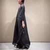 Vestido Largo de Lino Elegante Japonés Holgado Cómodo de Primavera y Verano Nuevo para Vacaciones