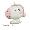 Mate Mate Pato Unicornio Dinosaurio Pastel Globo Aerostático Caracol Gato Lugar de Cumpleaños Infantil Diseño Película de Aluminio