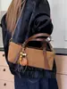 Coleção de outono transfronteiriça: bolsa de ombro estilosa e sofisticada para o dia a dia, nova coleção 2026 feminina, design simples e retrô, bolsa de ombro de grande capacidade