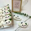Bonito desenho animado panda série acessórios de cabelo outono e inverno nova boneca de pelúcia franja clipe de cabelo corda de cabelo arco de cabelo clipe de garra