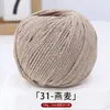 Fio de Algodão Oco para Quatro Estações 2mm Algodão Linho Tricô Manual DIY Chapéu Bolsa Crochê Capa de Copo Fio Redondo Coreano