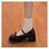 Zapatos de Plataforma Estilo Japonés con Lazo para Mujer, Nuevo Modelo de Primavera, Estilo Británico, Dulces y Lindos, Adecuados para Faldas, Estilo JK, Mocasines de Cuero Lindos de Princesa