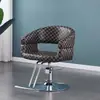 Cadeira profissional para salão de cabeleireiro, simples e multifuncional, cadeira giratória para corte de cabelo, cadeira profissional durável para corte de cabelo