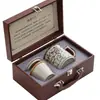 Taza de té de cerámica Ru Kiln personalizada, taza de oficina azul y blanco vintage, taza de cerámica con filtro separador de té y agua, taza de agua, recuerdo
