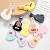 Nuevo Ukelele Guitarra de Resina Brillante Colorido DIY Hecho a Mano Pasador Llavero Colgante para Bolsa Accesorios de Joyería