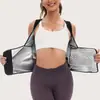 Conjunto deportivo transpirable para mujer transfronterizo, faja moldeadora de cintura, corsé sauna de yoga de manga corta, top con control de abdomen y soporte para el busto