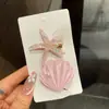 Presilha de Cabelo Pérola Concha Fresca e Fofa Estilo Oceano Celebridade da Internet Menina Fofa Presilha Bico de Pato Presilha para Franja Toque de Luxo Leve Acessórios de Cabelo para Mulheres