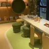 Escritório de Vendas Mesa e Cadeira Infantil Combinação Piso Elevado Shopping Center Área de Brincar Sala de Aula Educação Infantil Mesa de Artesanato Retangular